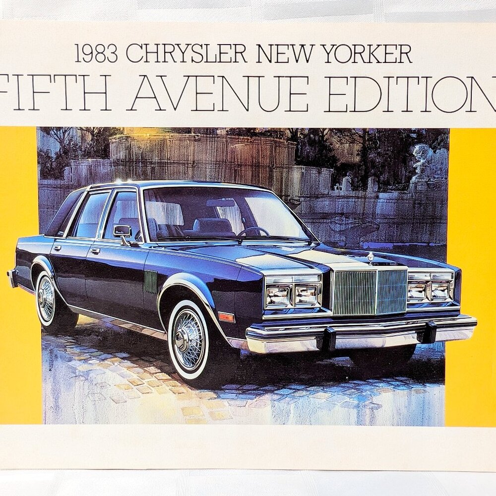1983 CHRYSLER NEW YORKER FIFTH AVENUE EDITION ADVERTISING BOOKLET DEALERSHIP